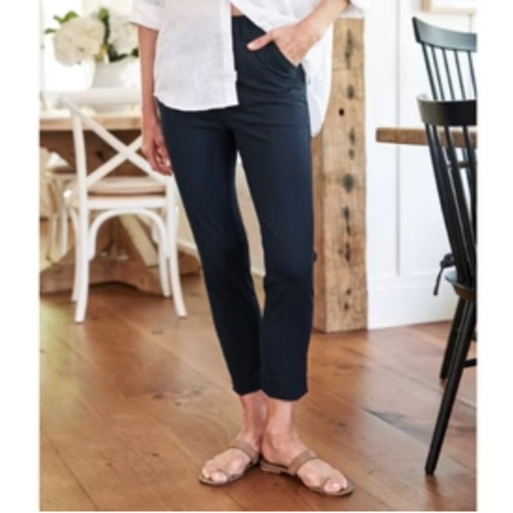 Frank & Eileen raw hem cropped with drawstring tie Sweatpants Size: L Grey